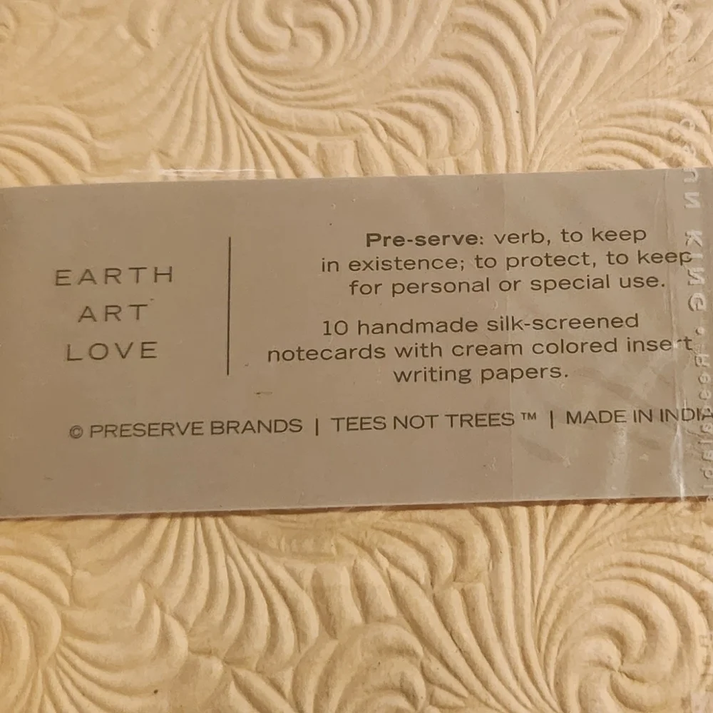 Preserve Brands Notecards Stationary Tees Not Trees